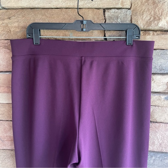 Calvin Klein maroon red stretch dress Pants NWT Women Large - Picture 8 of 12
